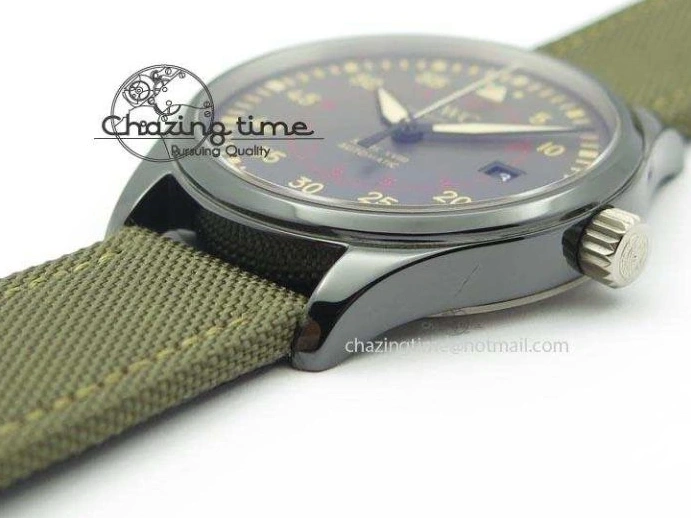 MIROTIME 0208 SunProtective MARK XVII IW324702 Real Ceramic MK Best Edition Green Dial On Green Nylon Strap A 7288